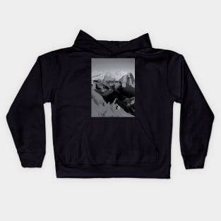 Monochrome Mountain Kids Hoodie